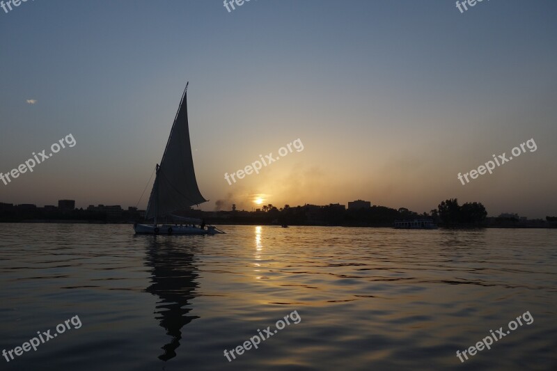 Nile Egypt Cairo Africa Boat