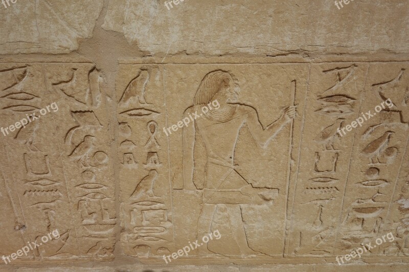 Hieroglyphs Egypt Cairo Egyptian Hieroglyphics