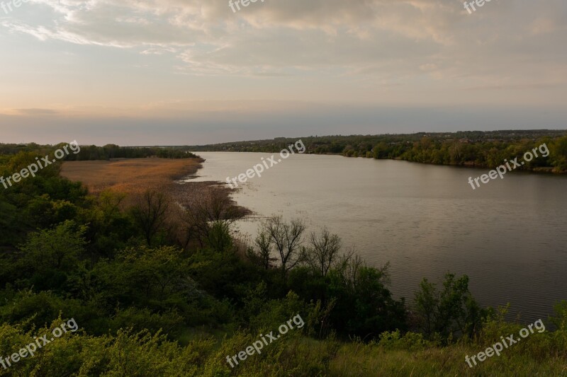 Landscape Russian Landscape River Don Steppe Nature