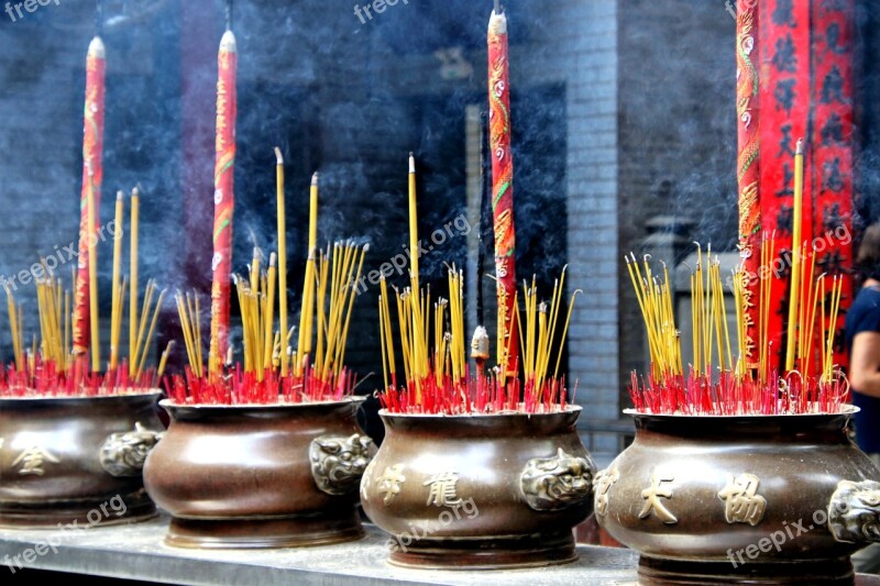 Vietnam Incense Fragrance Asia Buddhism