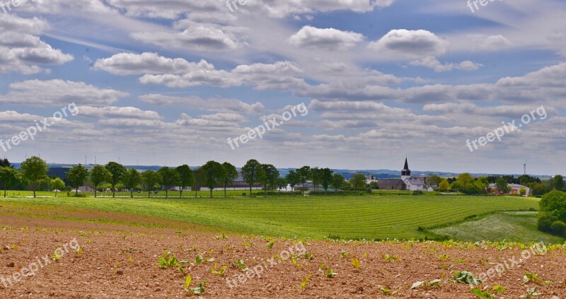 Panorama View Clouds Air Landscape