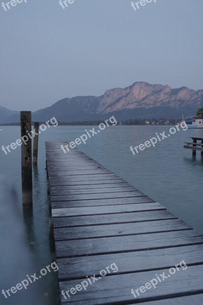 Austria Mondsee Lake Landscape Water