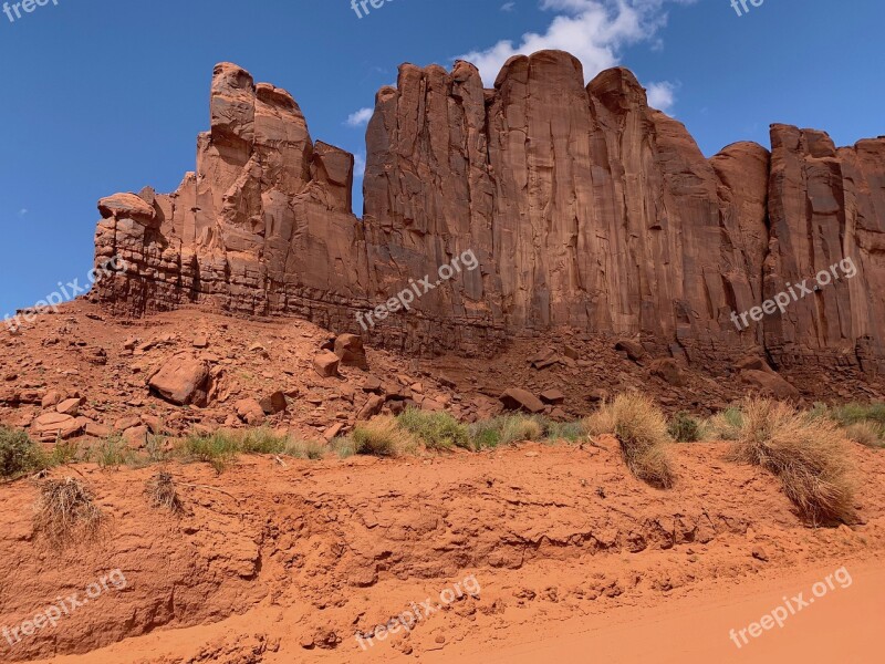 Monument Valley Arizona Desert Landscape Rock