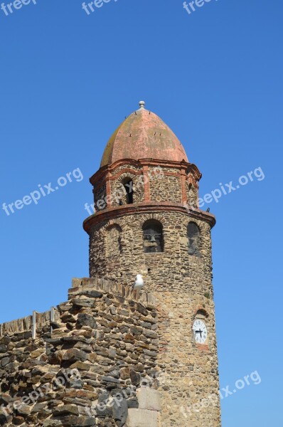 Collioure Church France Mediterranean Port