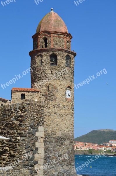 Collioure Sky Blue Summer Free Photos