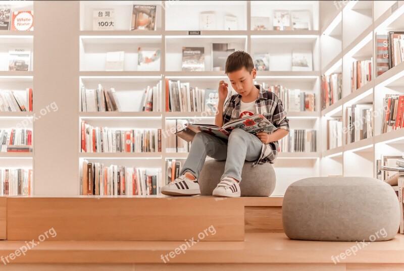 Child Reading Thinking Free Photos