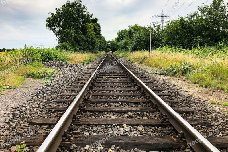 Gleise Railway Railroad Tracks Old Route