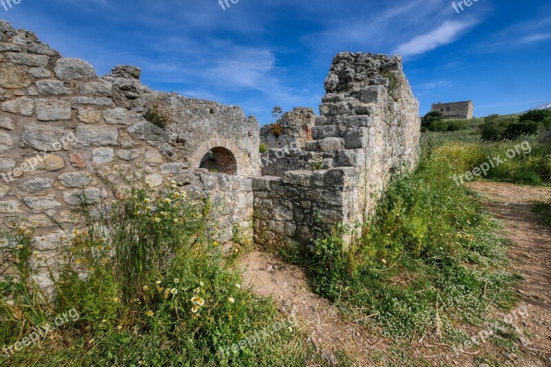 Crete Aptera Greece Ruins Antiquity