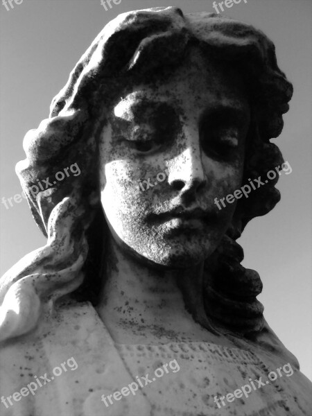 Statue Carving Cemetery Angel Sculpture