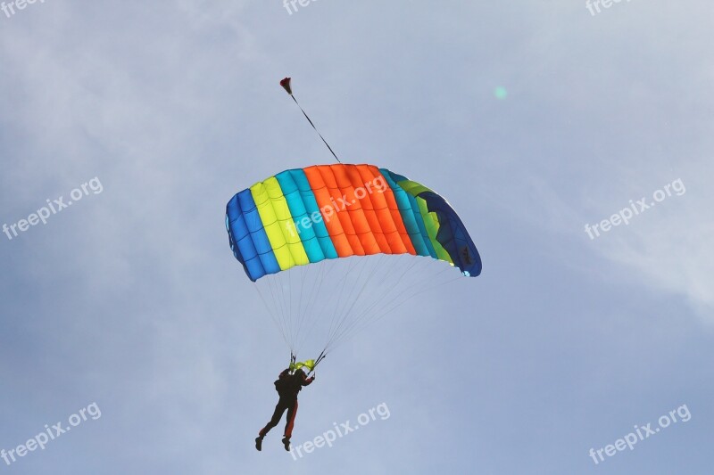 Parachute Flying Paragliding Free Photos