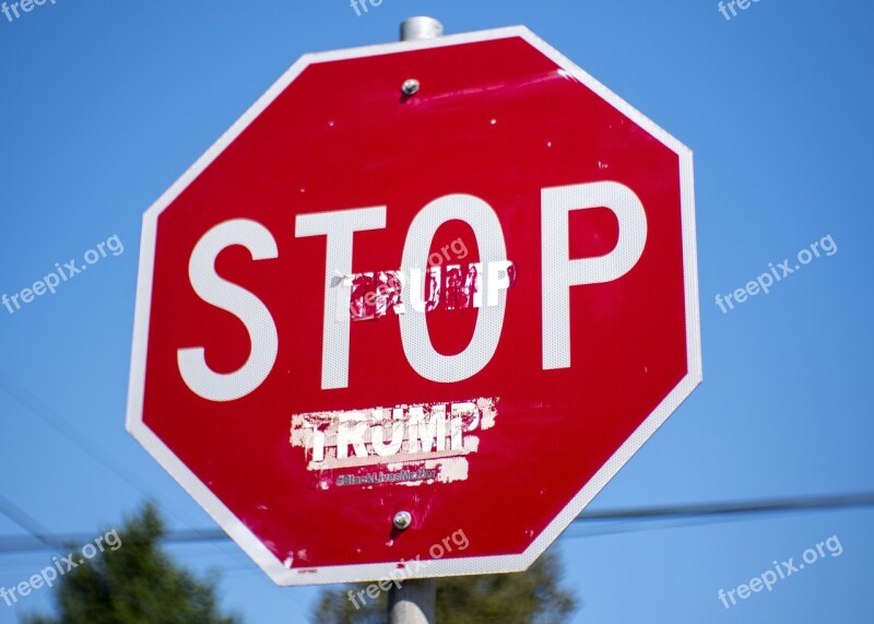 Stop Sign Street Sign Traffic Warning Caution