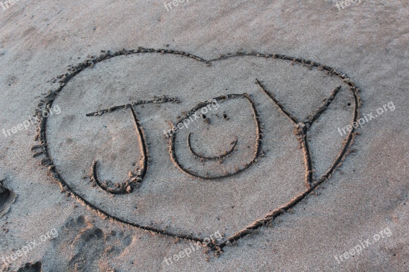 Joy Sand Be Beach Happy