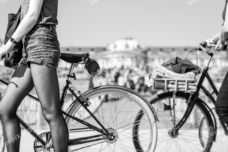 Bike Summer Cycling Out Girl