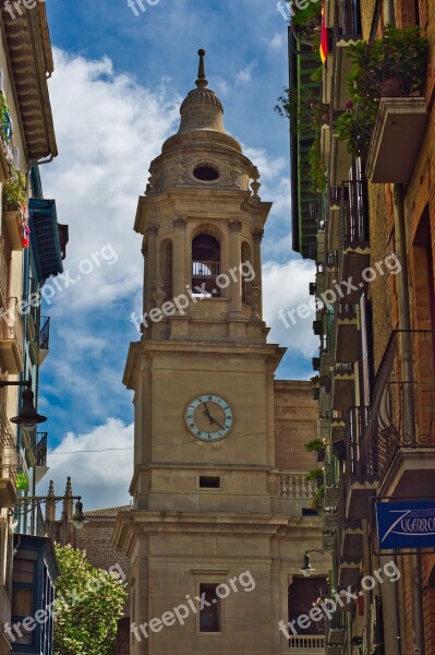 Pamplona Spain Navarre Architecture Church