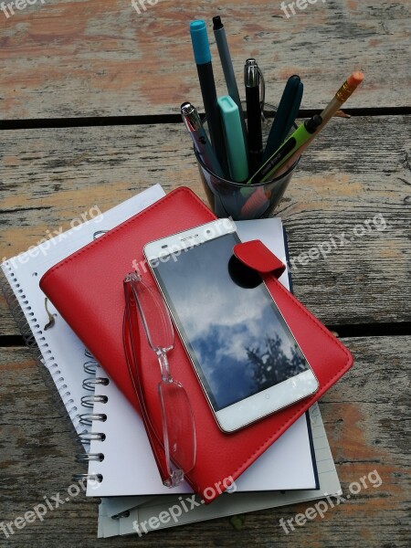 Phone Diary Pencil Write Workbook