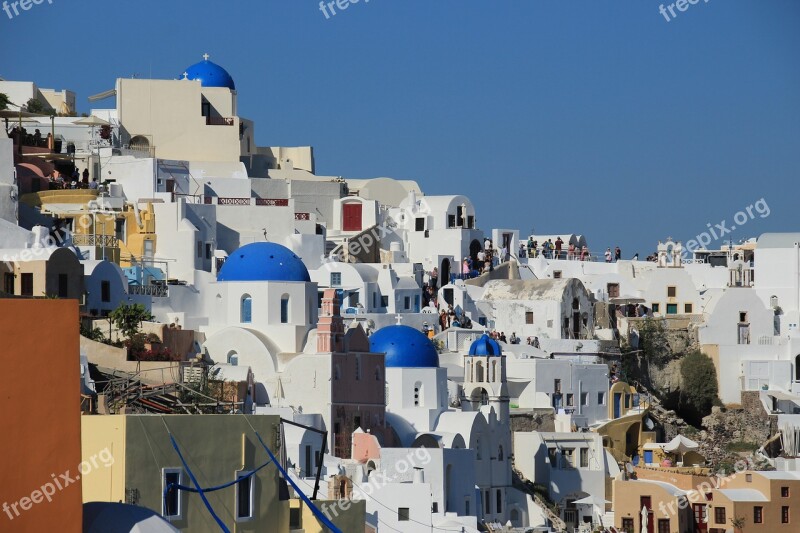 Santorini Greece Windmill Travel Island