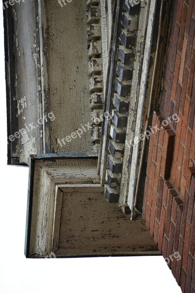 Abandoned Antique Building Trim Details