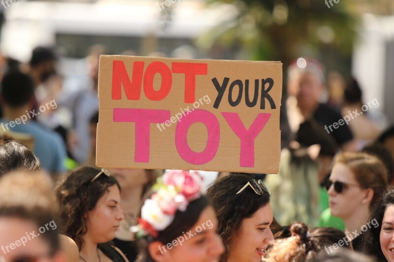 Protest Women's Rights Women Protesting Sign