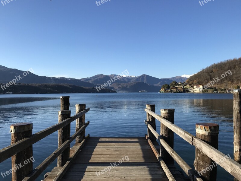 Lake Orta Italy Cusio Landscape