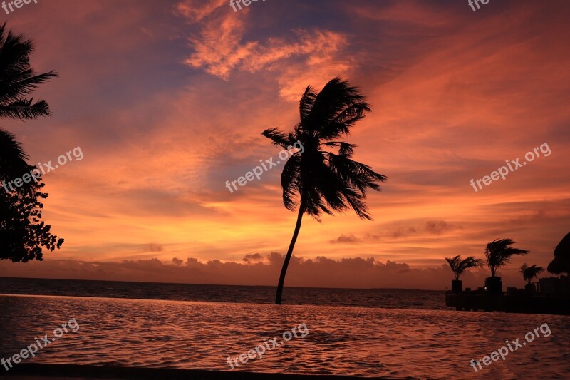 Beach Sunset Holidays Landscape Evening