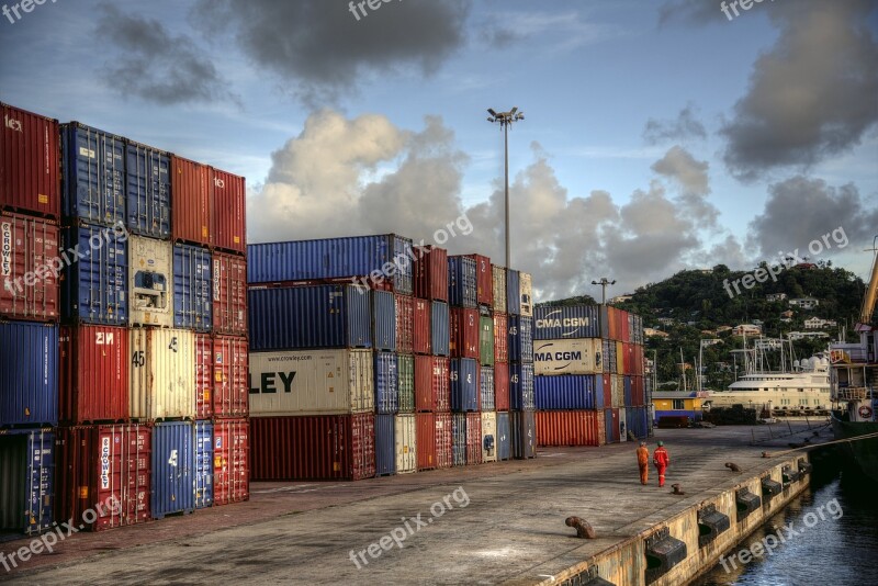 Cargo Containers Shipping Storage Free Photos