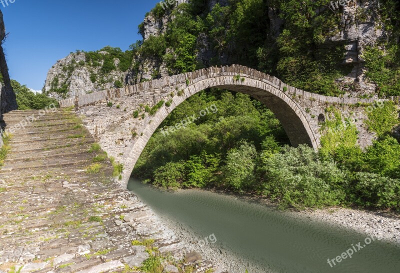 Bridge Old Stone River Water