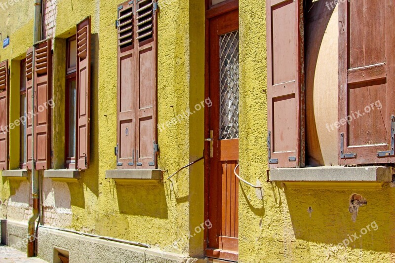 Facade Old Lapsed Biberach Württemberg