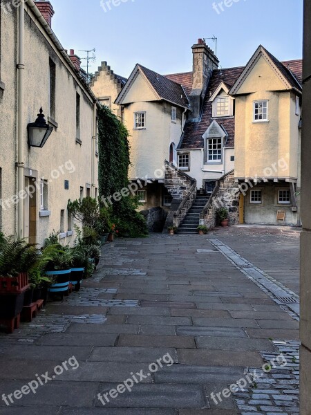 Houses City Courtyard Architecture Building