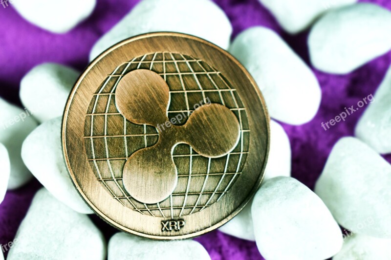 Xrp Ripple Coin Stones Purple Sand