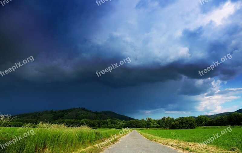 Storm Weather Clouds Landscape Sky