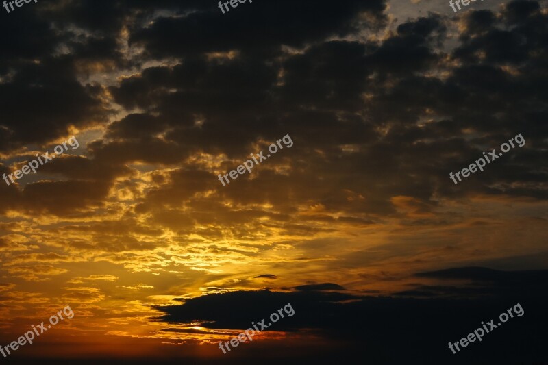 Heaven Cloud Sunrise Landscape Storm