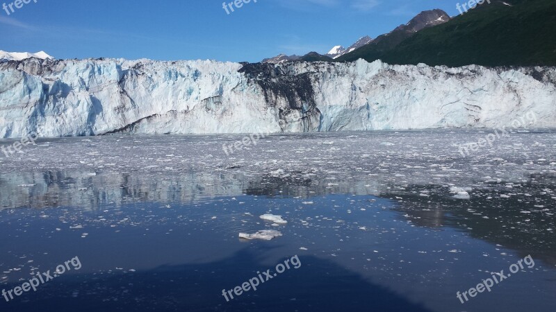 Glacier Glacier Bay Alaska Outdoor Outdoors