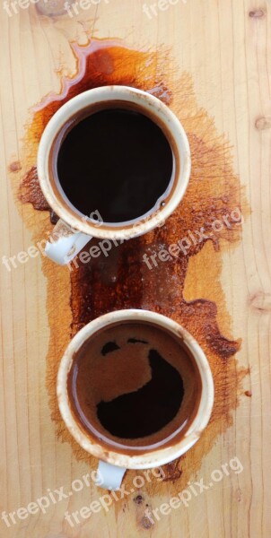 Coffee Time Turkish Coffe Cups With Black