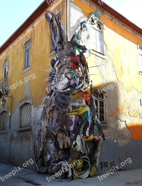 Art Recycling Sculpture Street Art Free Photos