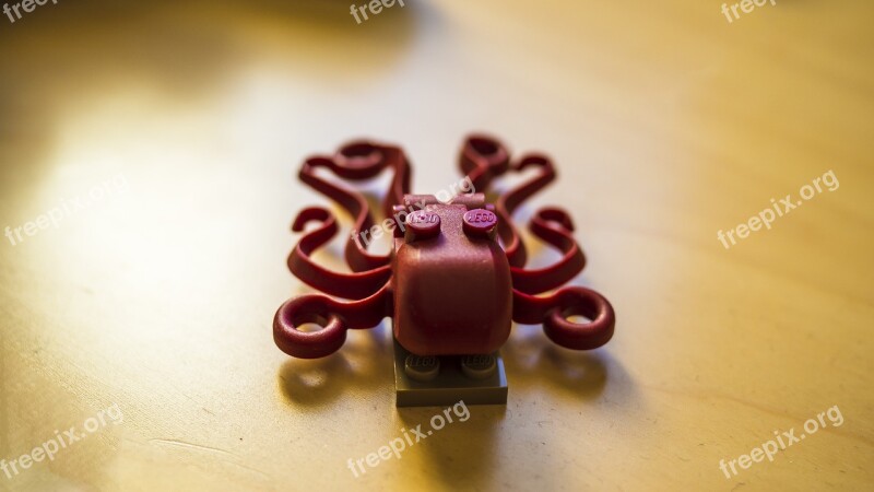 Tentacles Octopus Lego Shape Design