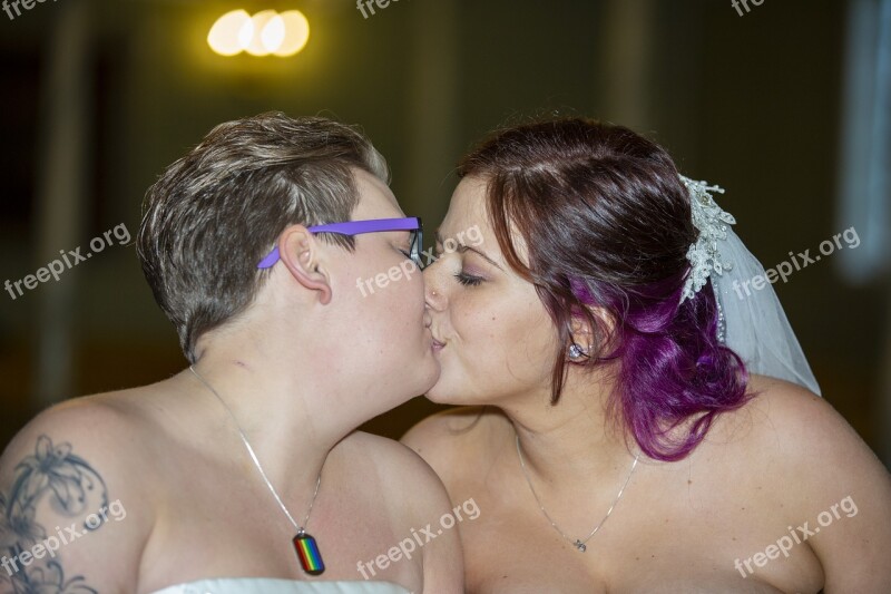 Same Sex Wedding Relationship Woman