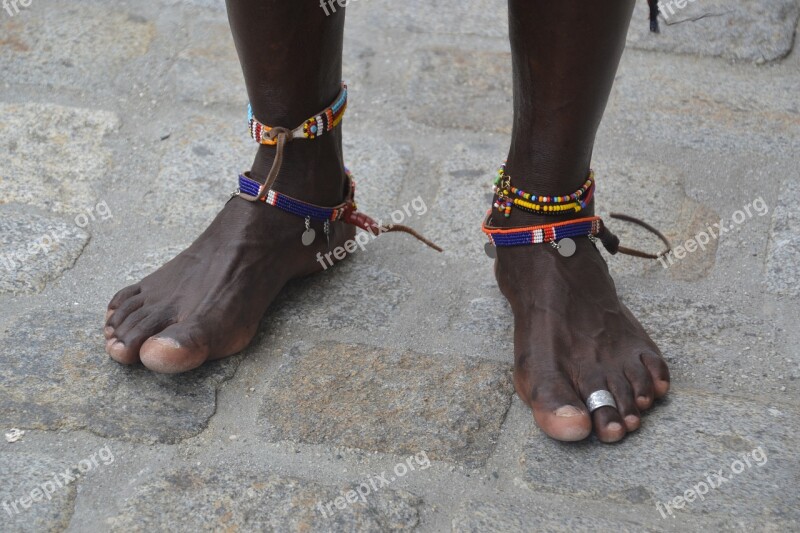 Massai Feet Human Jewellery Patch