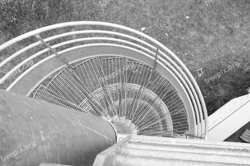 Stairs Black And White Urbex Building Architecture