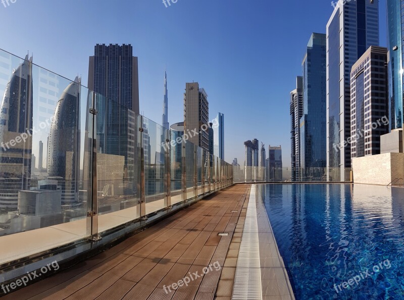 Dubai Pool Gevora Architecture Hotel