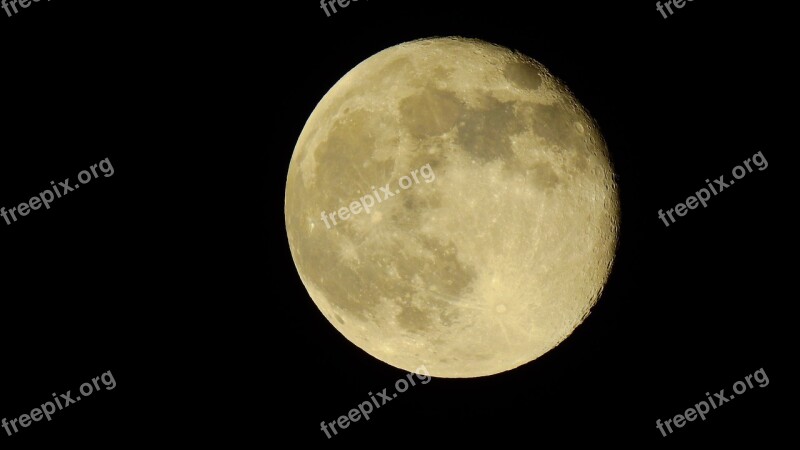 Moon Night Sky Space Astronomy