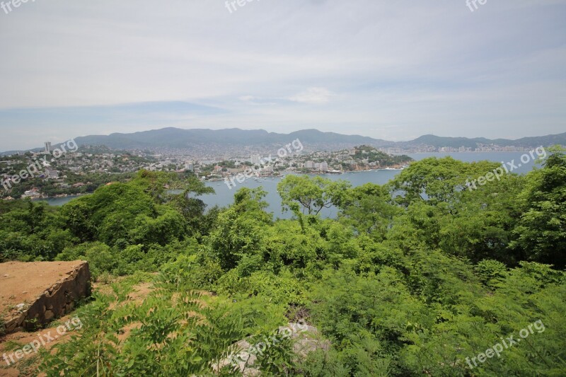 Acapulco Boat Beach Ocean Mexico