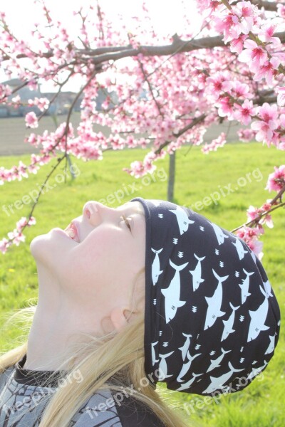 Flowers Nature Spring Blonde Hair Long Hair