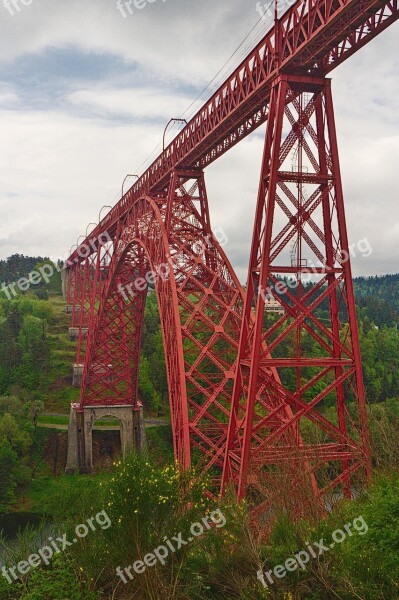 France Cantal Viaduct Eiffel Free Photos