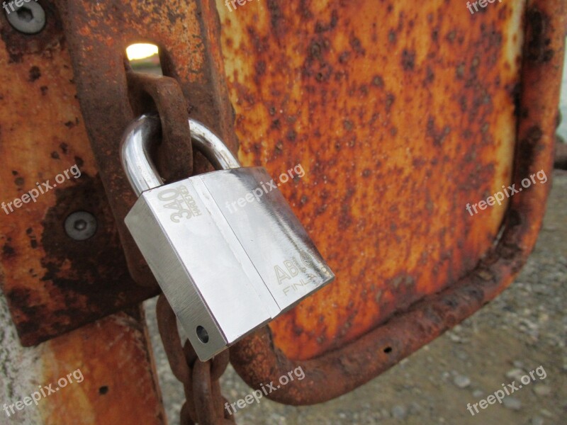 Rust Old New Metal Safe