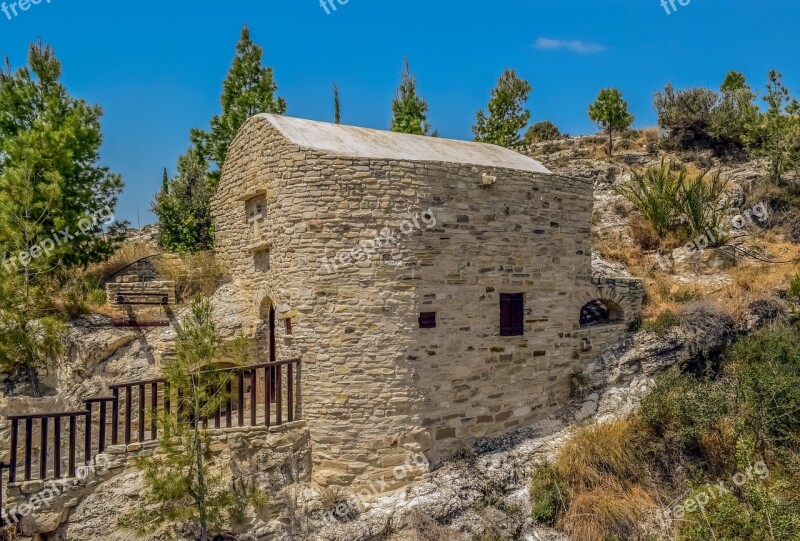 Cyprus Kelia Chapel Orthodox Stone Built