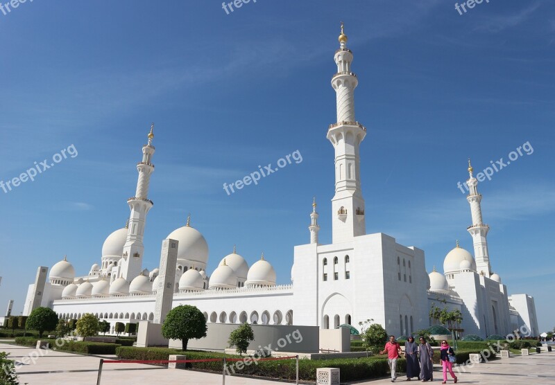 Abu Dhabi Sheikh Zayed Mosque Architecture Mosque Religion