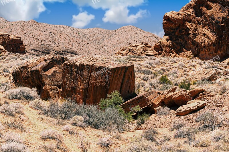 Desert Rock Landscape Geology Erosion