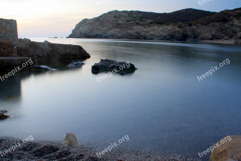 Sea Beach Twilight Quiet Holiday