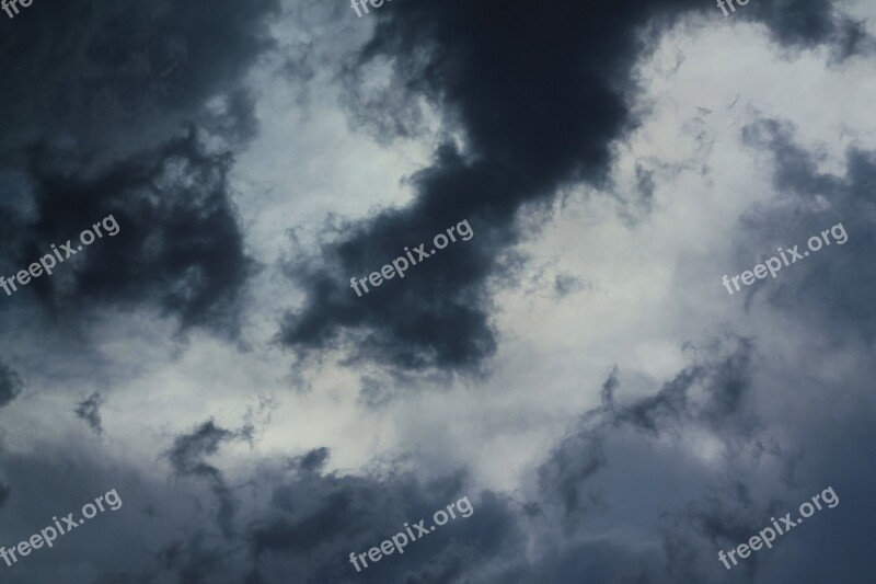 Sky Clouds Background Thunderstorm Weather