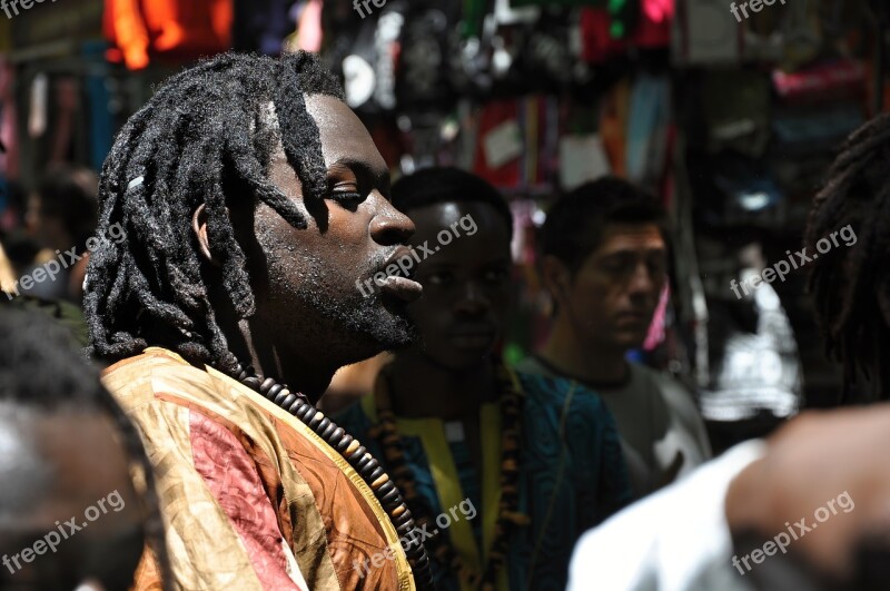 African Reflection Thoughtful Dreadlocks Ethnicity